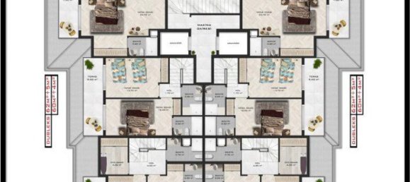 2 rooms Penthouse in Kargicak, Turkey No. 9835 11