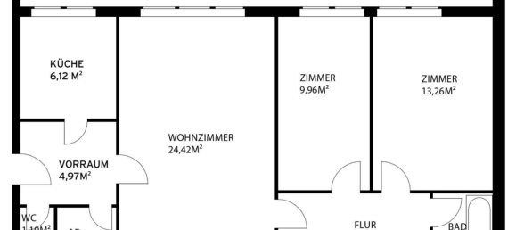 3غرفة شقة في Liesing, Austria رقم 32622 3