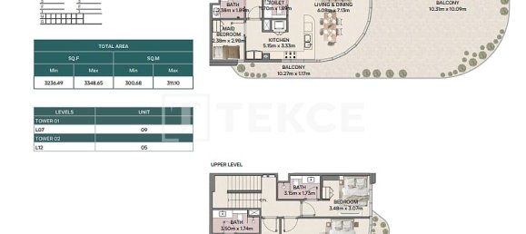 3 dormitorios dúplex en venta en Ras Al Khaimah, UAE № 201089 17