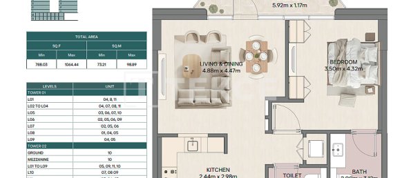 3 dormitorios dúplex en venta en Ras Al Khaimah, UAE № 201089 13