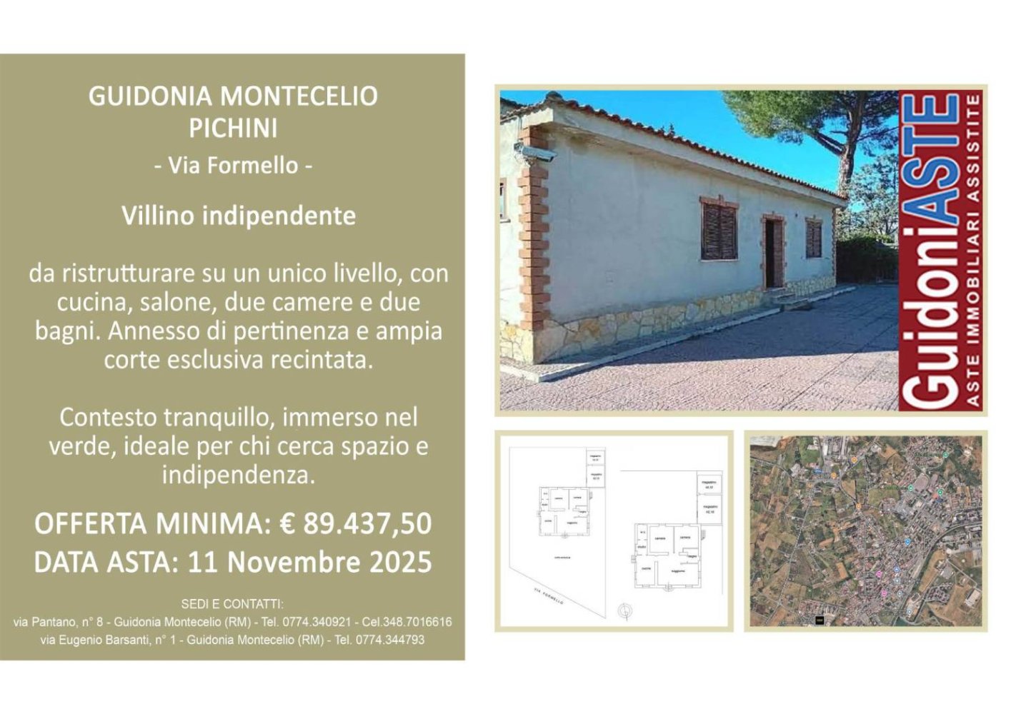 2 Schlafzimmer Villa in Guidonia Montecelio, Italy, Nr. 351842
