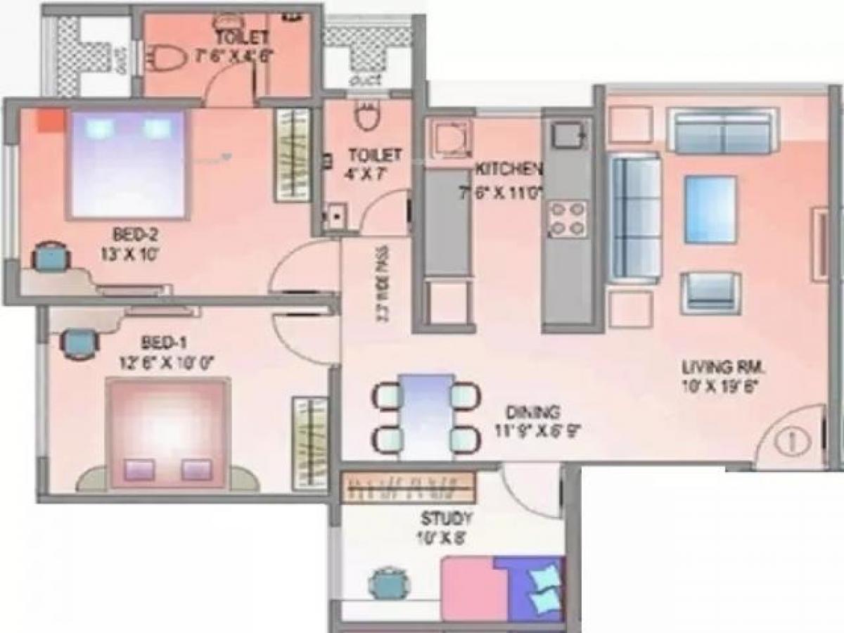 3 bedrooms House in Mumbai, India No. 21433