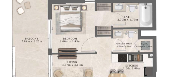 Estudio en Al Marjan Island, UAE No. 121501 9