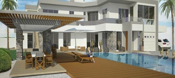 Вилла с 4 спальнями в Аспрогия, Кипр № 22362 2