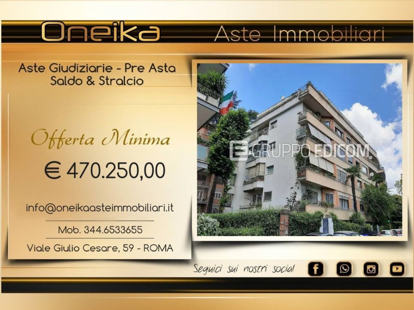 4 bedrooms Apartment in Rome, Italy No. 185696