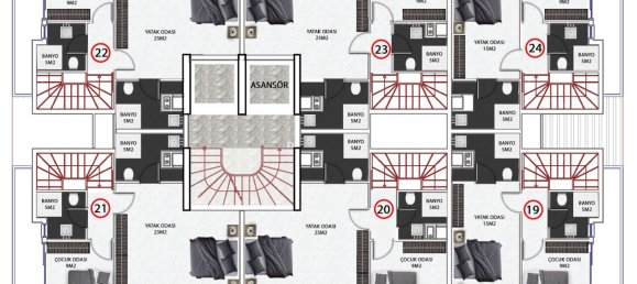 Apartment 1+1 in Okurcalar, Turkey No. 3160 15