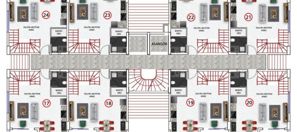 Apartment 1+1 in Okurcalar, Turkey No. 3160 19