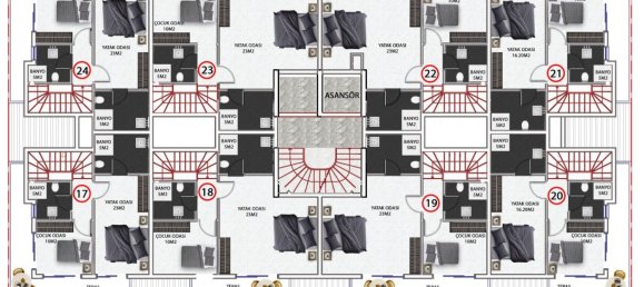 Apartment 1+1 in Okurcalar, Turkey No. 3160 18