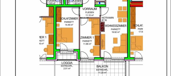 3غرفة شقة في Amstetten, Austria رقم 212604 2