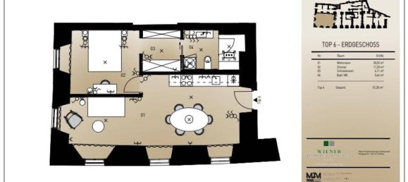 2 rooms Apartment in Dobling, Austria No. 141030 24