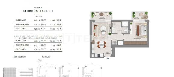 1 bedroom Apartment in Dubai Hills Estate, UAE No. 112070 12