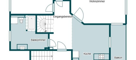Дуплекс с 2 спальнями в Neubrandenburg, Германия № 276273 19