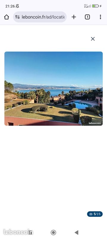 Apartamento de 1 dormitorio en Theoule-sur-Mer, France No. 361050