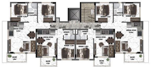 Apartment 1+1 in Gazipasa, Turkey No. 31334 12