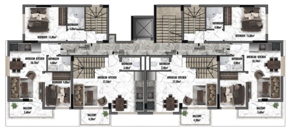 Apartment 1+1 in Gazipasa, Turkey No. 31334 13
