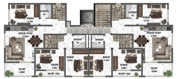 Apartment 1+1 in Gazipasa, Turkey No. 31334 15