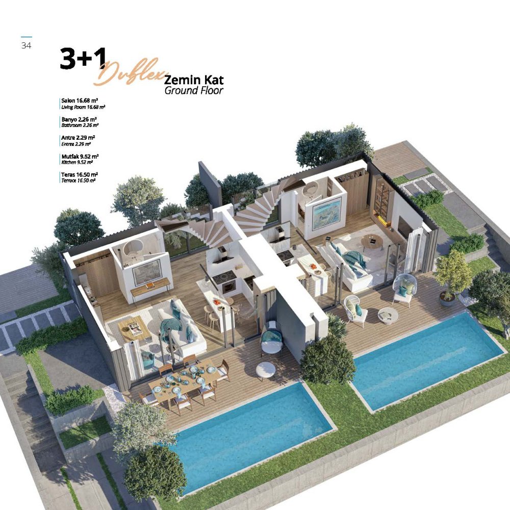 Villa 4+1 in Bodrum, Turkey No. 5069