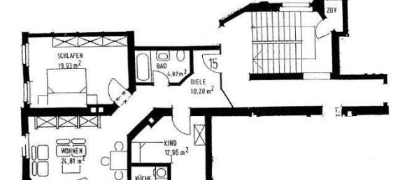 Квартира с 3 комнатами в Хемниц, Германия № 57253 5