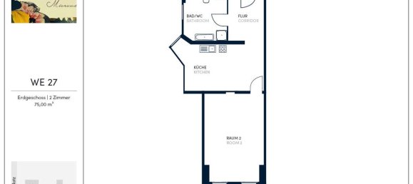 2-Zimmer Wohnung in Charlottenburg, Germany, Nr. 62593 2