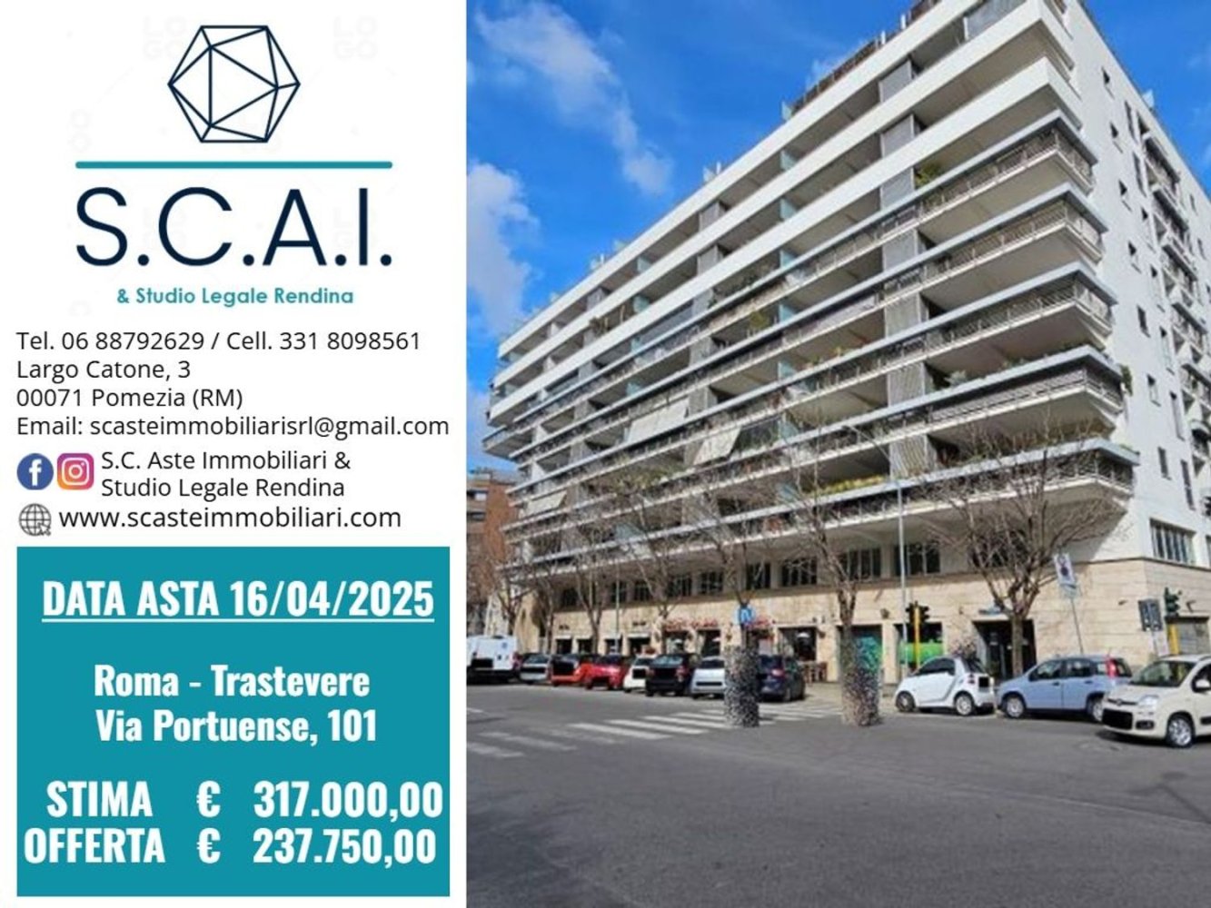 Apartamento de 2 divisões em Rome, Italy N.º 30807