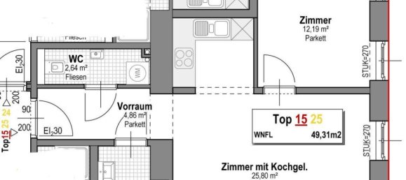 Apartamento de 2 habitaciónes en Rudolfsheim-Funfhaus, Austria No. 2814 29