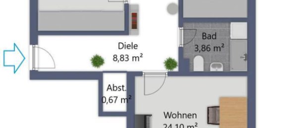 2 غرف نوم شقة في Dusseldorf, Germany رقم 289692 13