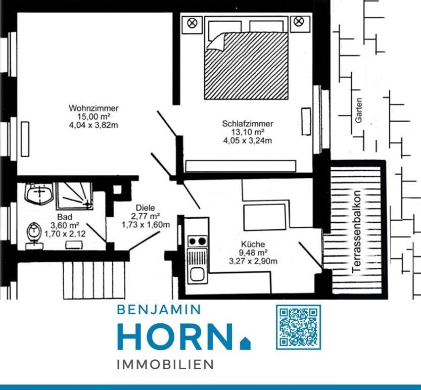 2غرفة شقة في Hof, Germany رقم 353412
