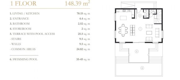3-salle Villa à Kargicak, Turkey No. 9737 24