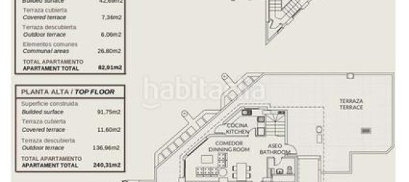 Пентхаус с 3 спальнями в Кальпе, Испания № 41031 20
