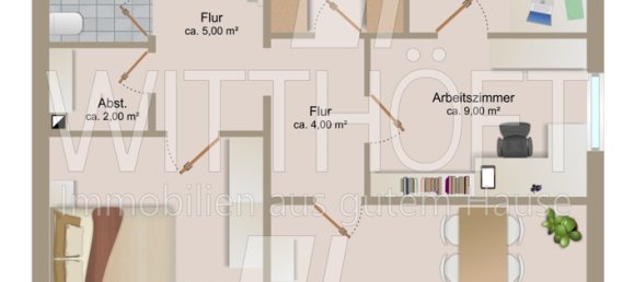 3 rooms Apartment in Wandsbek, Germany No. 231048 2