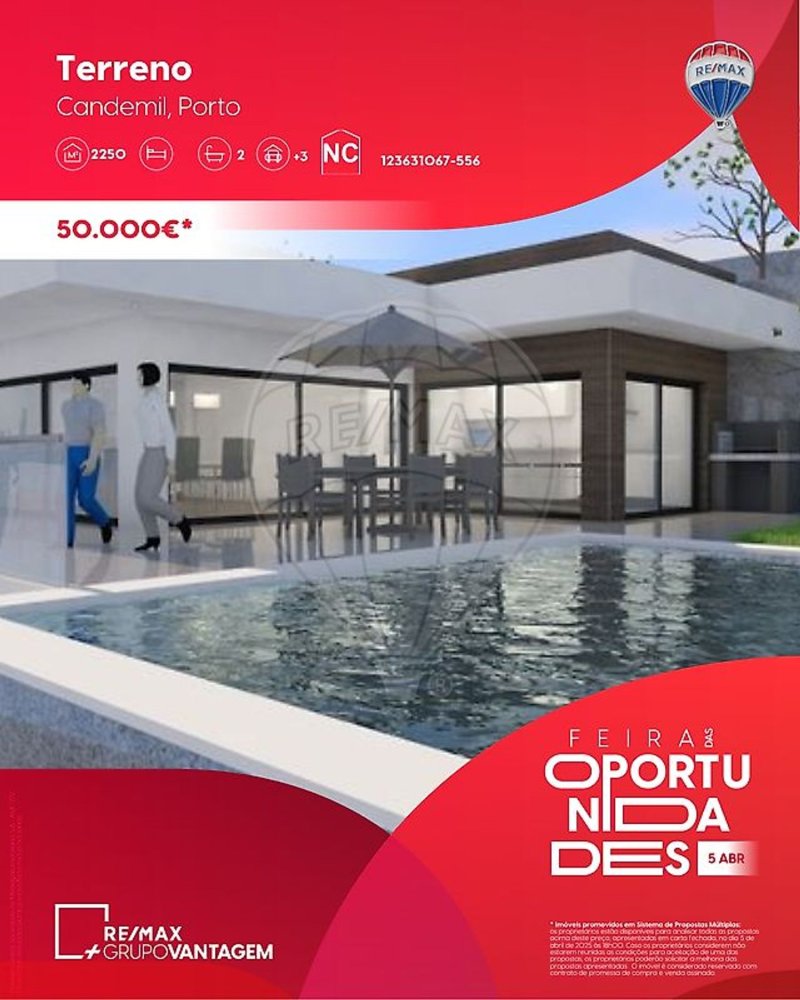 Земельный участок 2250м² в Амаранти, Португалия № 57092