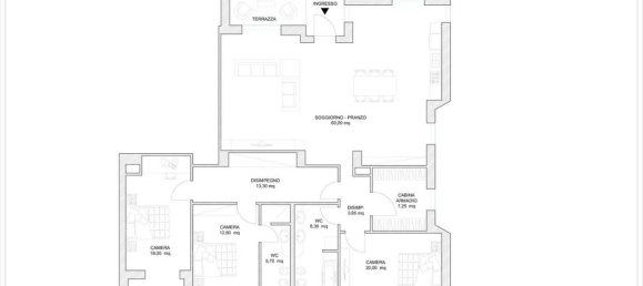 5 rooms Apartment in Borgosesia, Italy No. 18345 5