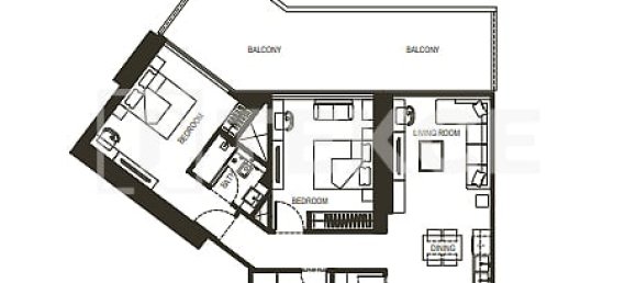 Квартира с 2 спальнями в Dubai Sports City, ОАЭ № 54535 24