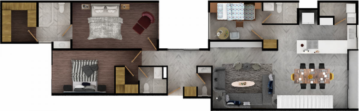 2 غرف نوم شقة في Mexicali, Mexico رقم 174397