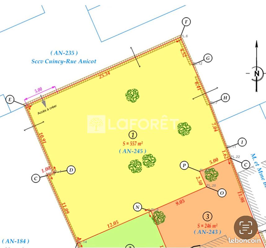  قطعة أرض في Douai, France 570متر مربع رقم 86288