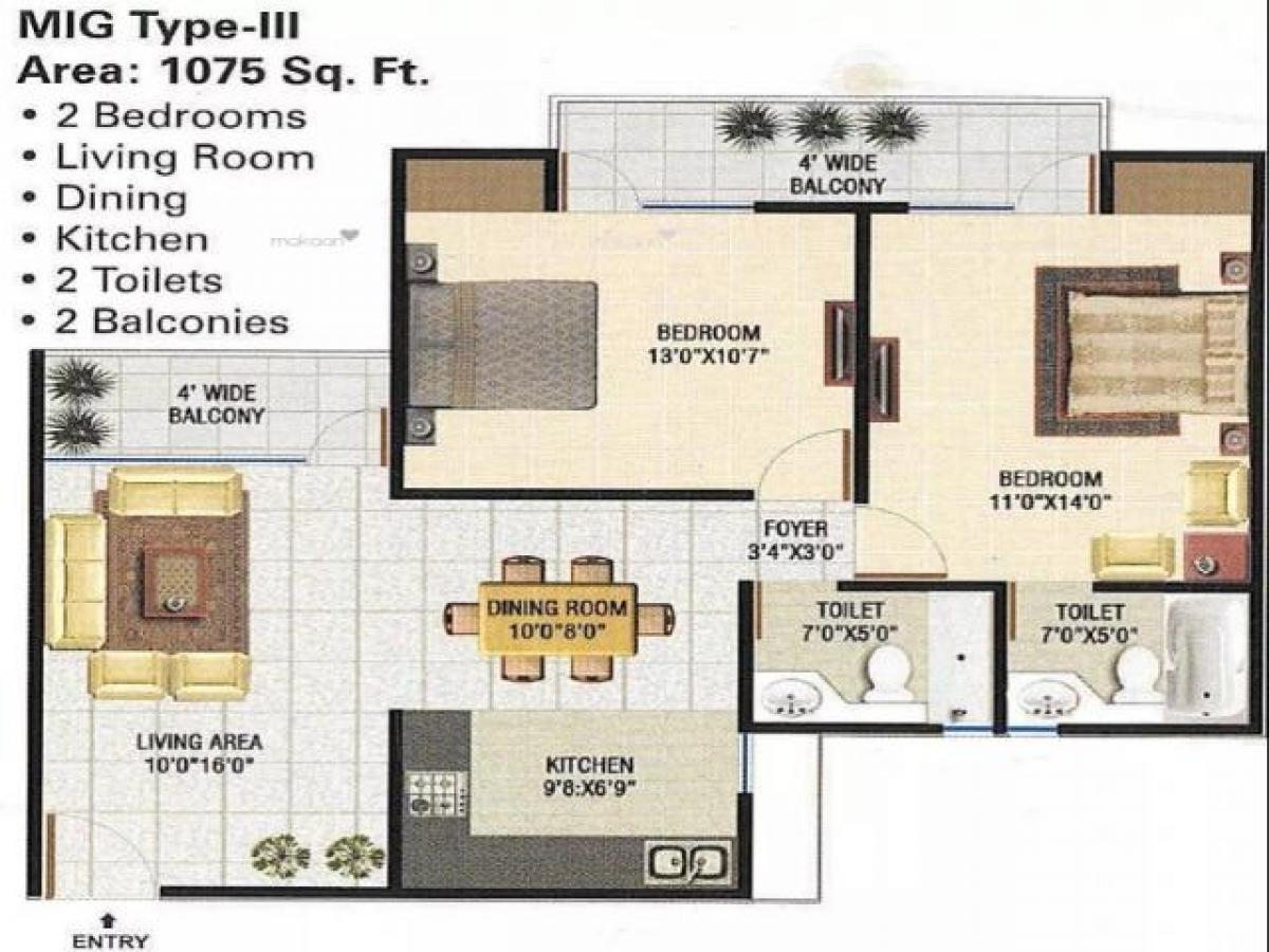 2 chambres Maison à Noida, India No. 65332