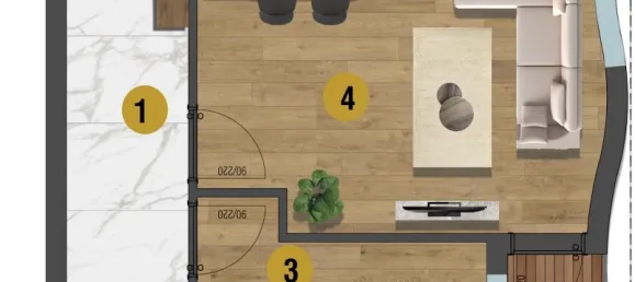 Квартира 1+1 в Мугла, Турция № 33306 11