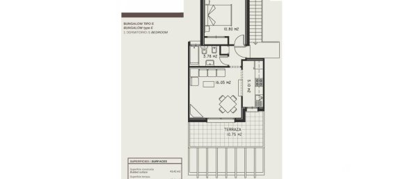 1 Schlafzimmer Bungalow in Calpe, Spain, Nr. 31543 17