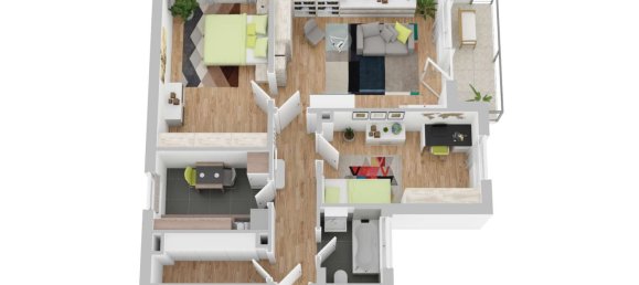 2 Schlafzimmer Wohnung in Main-Kinzig, Germany, Nr. 136115 5