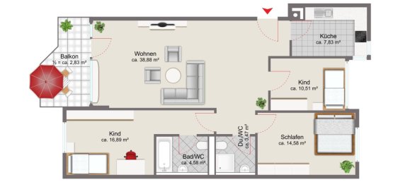 4 rooms Apartment in Munich, Germany No. 317765 11