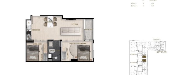 2-Zimmer Wohnung in Pattaya, Thailand, Nr. 62751 4