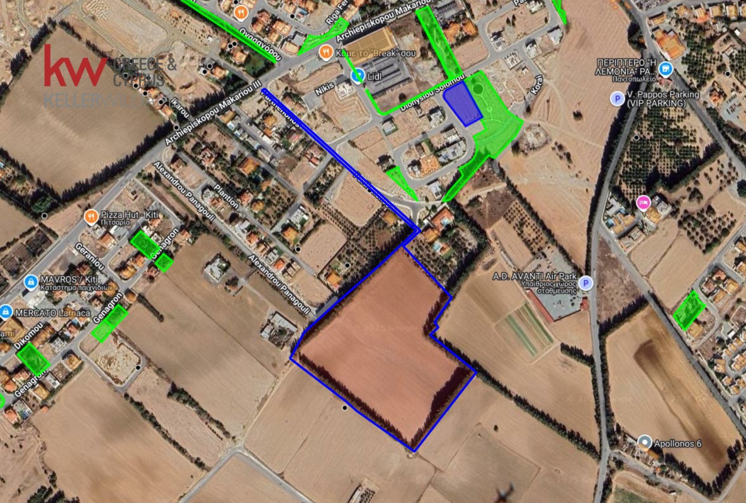 49020 m² terreno en venta en Meneou, Larnaka, Cyprus № 26154