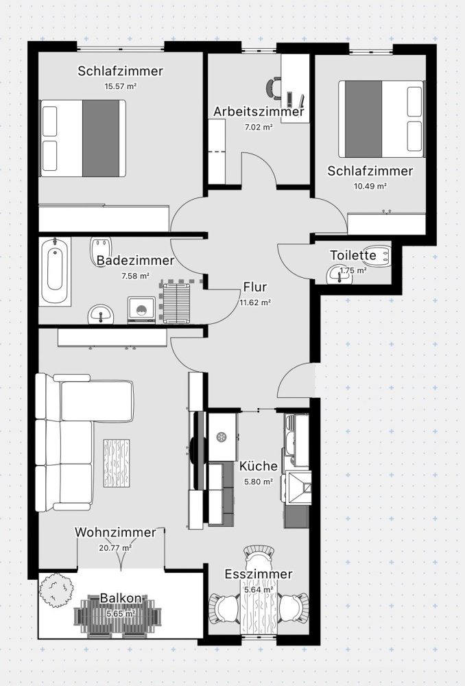 3 Schlafzimmer Wohnung in Rhein-Sieg, Germany, Nr. 305035