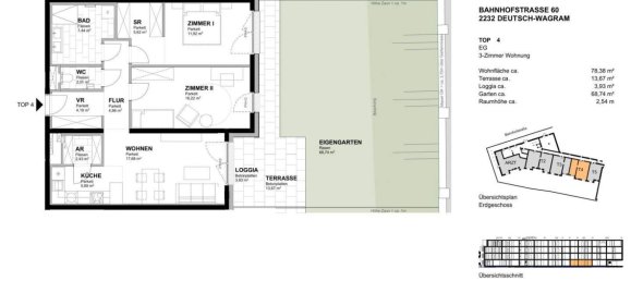 3غرفة شقة في Deutsch-Wagram, Austria رقم 254783 14