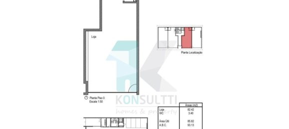 Gewerbliche Immobilie in Fanzeres, Portugal 91m², Nr. 57502 14