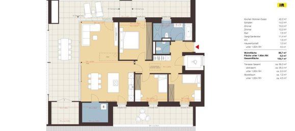 Квартира с 4 комнатами в Вольфурт, Австрия № 160295 3