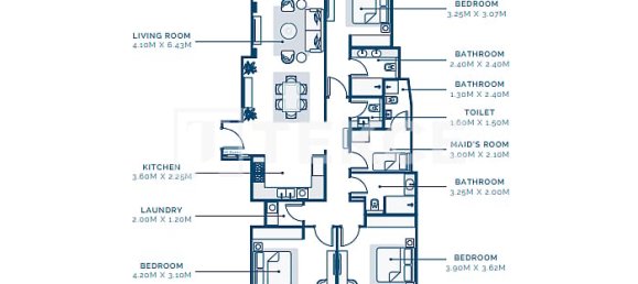 Apartamento T3 em Dubai, UAE N.º 112075 26