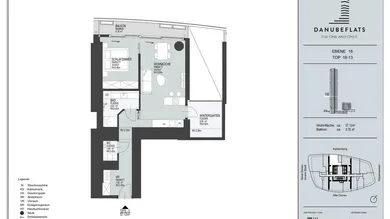 2 rooms Apartment in Vienna, Austria No. 132845