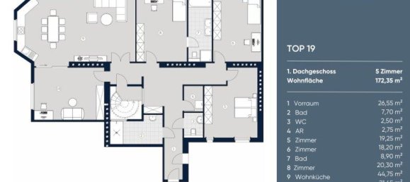 Apartamento de 5 habitaciónes en Wieden, Austria No. 201731 25