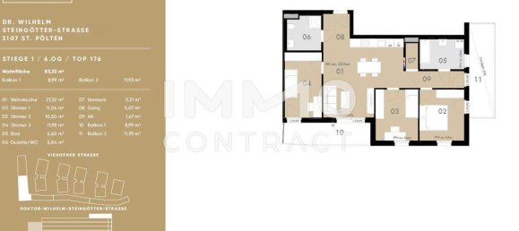 4-Zimmer Wohnung in St. Pölten, Austria, Nr. 4400 19